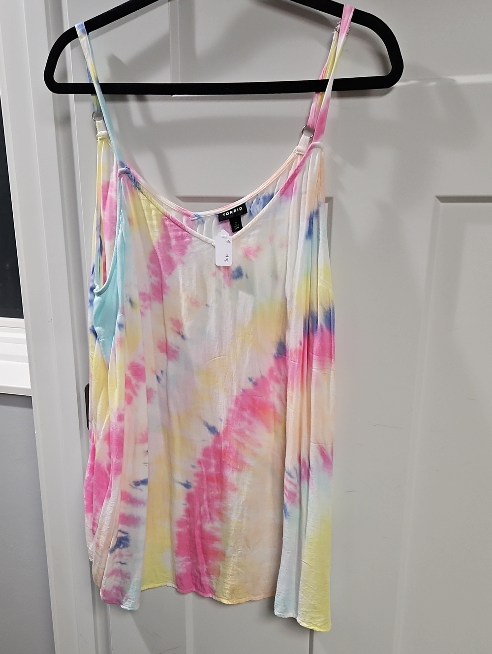 torrid Pastel Tie-Dye Spaghetti Strap Camisole - Pink, Yellow, Blue, Cream